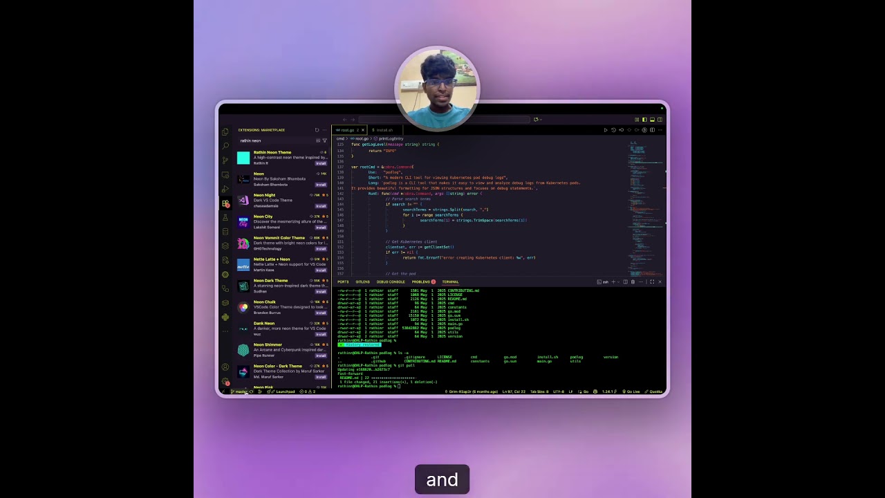 🎨 VS Code Setup | Neon Dark Theme | Beautiful minimal look