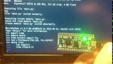 #1 Pumbaa: Blink on Nano32 (ESP32)!
