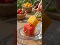 Rainbow Fruit Skewers ASMR 🍡🌈 Fresh cuts, juicy colors satisfying sounds! #ASMR #FruitASMR#skewers