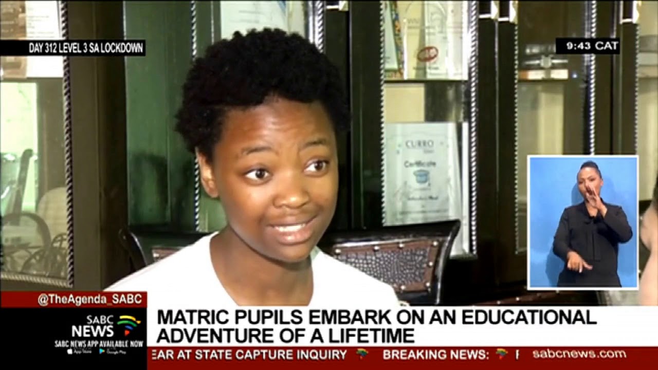Five matric pupils embark on an educational adventure of a lifetime