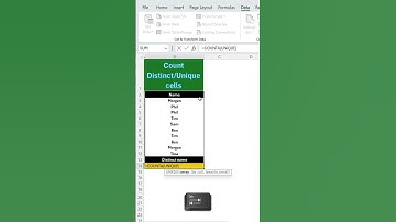 Learn in 20 seconds how to count unique cells #excel #exceltips  #exceltricks  #exceltutorial