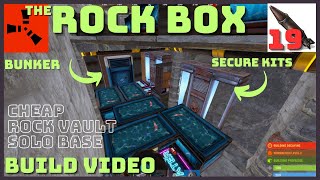 High Storage Rock Bunker | Rust Solo Rock Base Build. Extra Secure Lockers in Rocks
