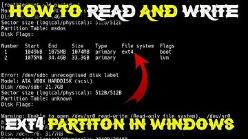 HOW TO READ AND WRITE EXT4 PARTITION IN WINDOWS | BACKPACK TECH |