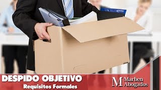 Despido Objetivo Requisitos Formales - INFORMACIÓN DE VALOR