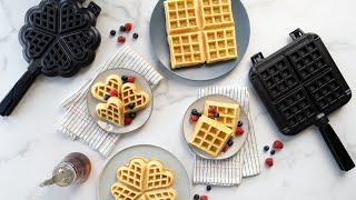 VIGIND Mini Waffle Maker Round Waffle Iron Grill Machine for Single Waffle,  Cookies, Eggs Individual Waffles for Breakfast,Non-stick Surfaces,Easy to