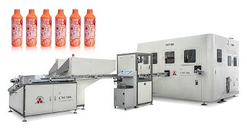6 colours automatic servo screen printing machine for plastic bottle
