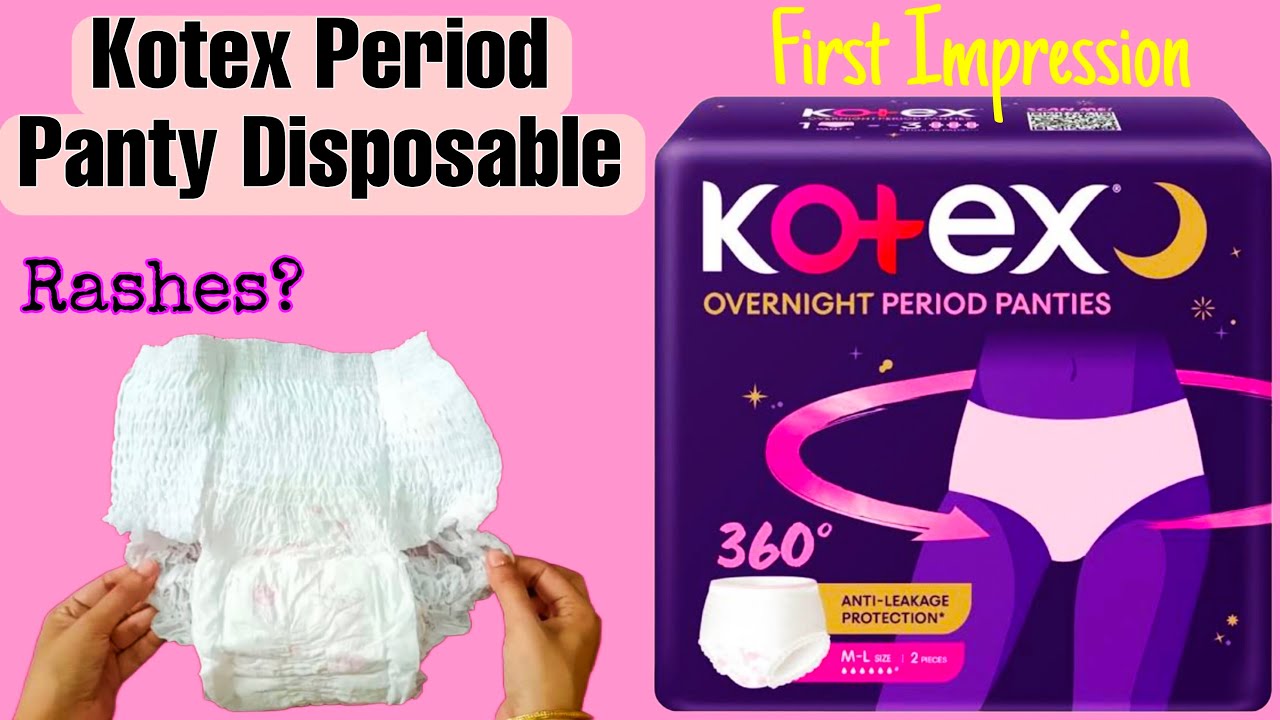 Kotex Period Panty Disposable *Unboxing & First Impression* #kotex #health  #intimatehygiene #periods 