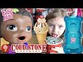 BABY ALIVE gets ICE CREAM with ALL the TOPPINGS! The Lilly and Mommy Show. The TOYTASTIC Sisters