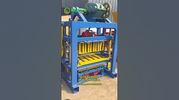 QT4-40 Block Machine Producing High-Quality Concrete Blocks #brickmachine #brickproductionline