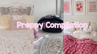 Preppy  Tiktok Compilation #23 ~ Morning Routines ༉‧₊˚.