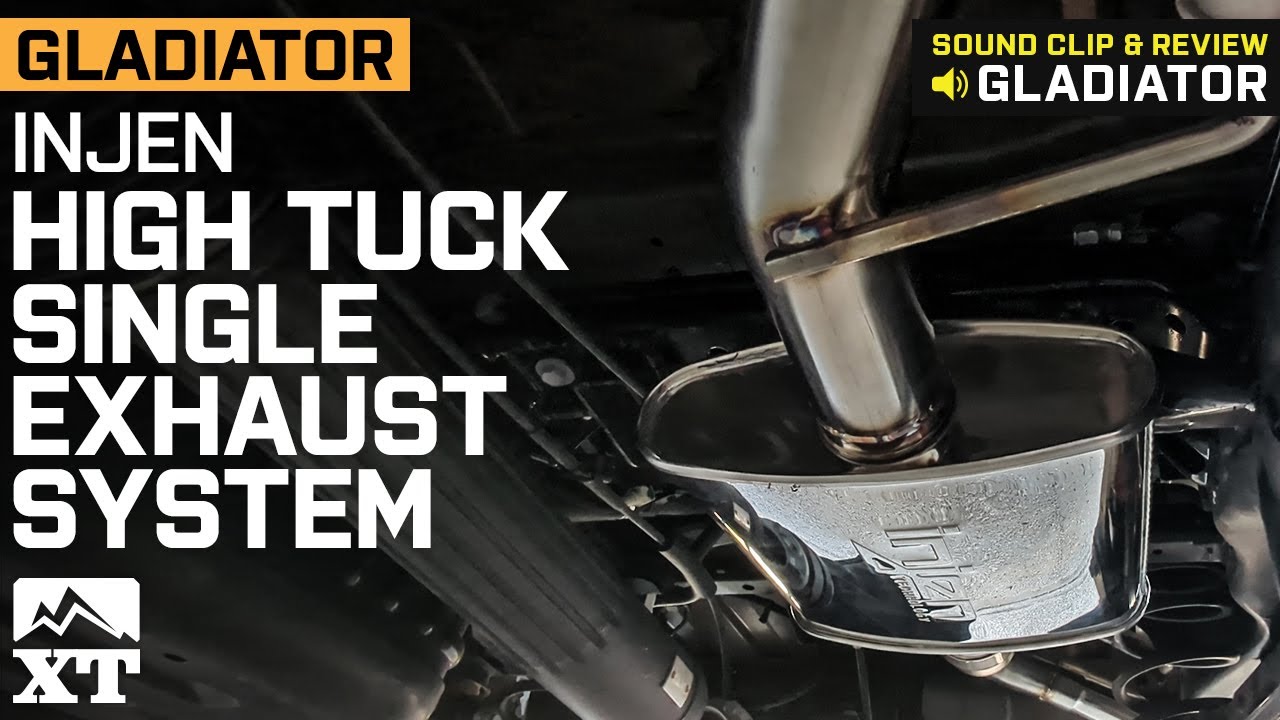 Hight Tuck Raper Jeep Gladiator JT Injen High Tuck Single Exhaust System Review & Sound ...