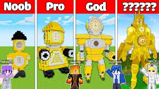 TÔ GÀ THỬ THÁCH 24H XÂY CLOCK MAN TỪ NOOB TỚI ???? TRONG MINECRAFT*TÔ GÀ XÂY NGƯỜI ĐỒNG HỒ