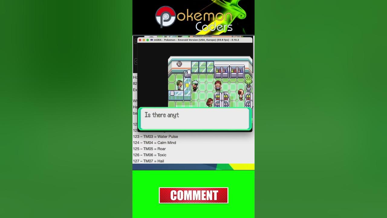 Pokemon Emerald TM/HM Cheats #pokemon #pokemoncheats