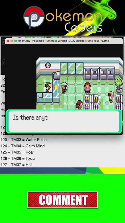 Pokemon Emerald TM/HM Cheats #pokemon #pokemoncheats