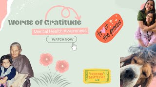 What are you grateful for today? #mentalhealthawareness