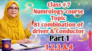 Learn Numerology course//class 7 //81 combination  // Part 1//Lubna Zahid Wazaif Akbar 