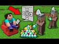 Minecraft NOOB vs PRO: NOOB CONTROL VILLAGER WITH HELP MYSTERIOUS PHONE! Challenge 100% trolling