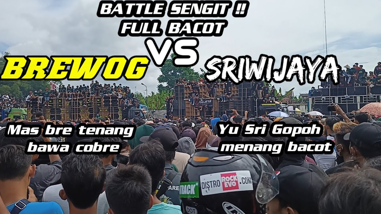 BATTLE DAHSYAT BREWOG AUDIO VS SRIWIJAYA CUMA PAKAI DJ PONG PONG PRANK SELURUH LAPANGAN