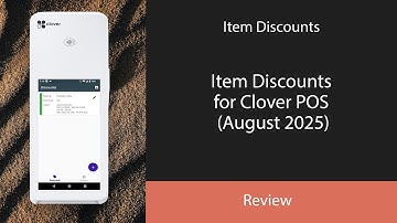 Item Discounts for Clover POS (August 2025)