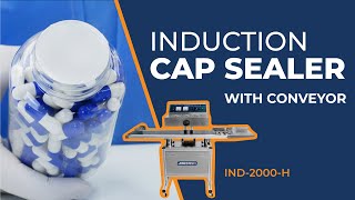 Continuous Induction Cap Sealer with Conveyor
