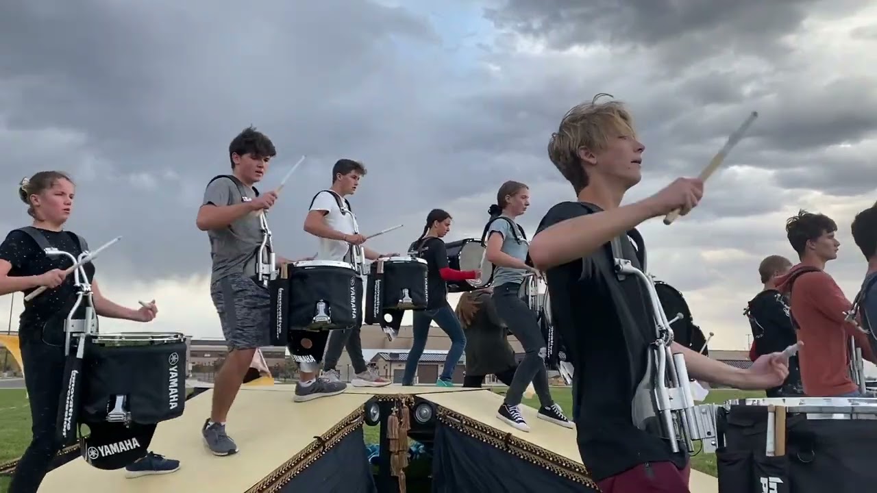Green Canyon Marching Band 2021 Season rehearsals Golden Age