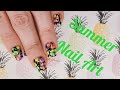 Summer Nails | Hibiscus Gradient Nails