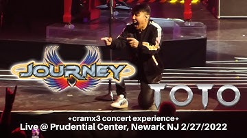 Journey & Toto LIVE @ Prudential Center Newark NJ 2/27/2022 *cramx3 concert experience*