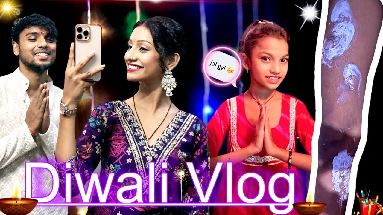 Diwali celebration 2025 with my family ❤️ vaishnvi ko ye kya ho gya 🥺 vlog 
