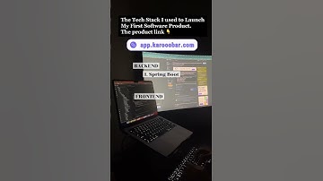 Tech Stack I used to Build my first Software