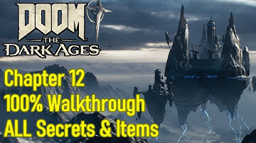 Doom The Dark Ages Chapter 12 secrets, gold, ruby, keys, Sentinel Command Station walkthrough