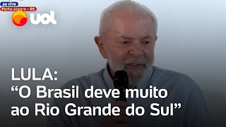 Enchentes no RS: Lula diz que burocracia não impedirá ajuda ao estado