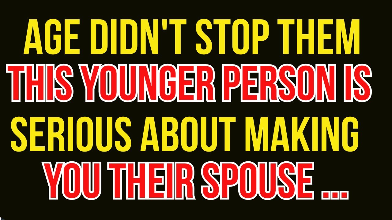 Age Didn't Stop Them—This Younger Person Is Serious About Making You Their Spouse 💍💕