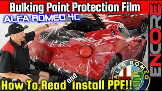 Full Bumper Bulk Ppf Installation Alfa Romeo 4C Paint Protection Film How To Diy