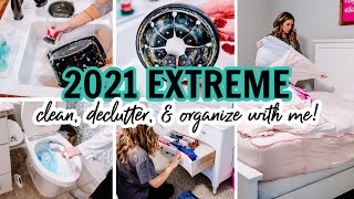 2021 EXTREME CLEAN, DECLUTTER & ORGANIZE WITH ME | SPRING CLEANING MOTIVATION | Amy Darley