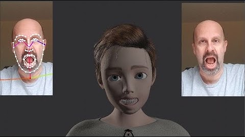 OpenPose AI to Blender Facial Motion Capture Test Version 1.2