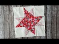 Modified/double friendship star quilt block tutorial