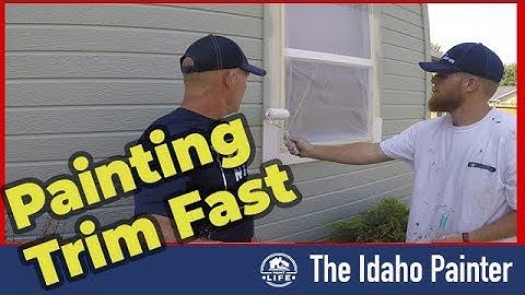 Paint Window Trim in 3 Minutes