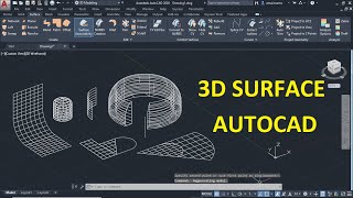 شرح الأسطح ثلاثية الأبعاد | AUTOCAD 3D SURFACE