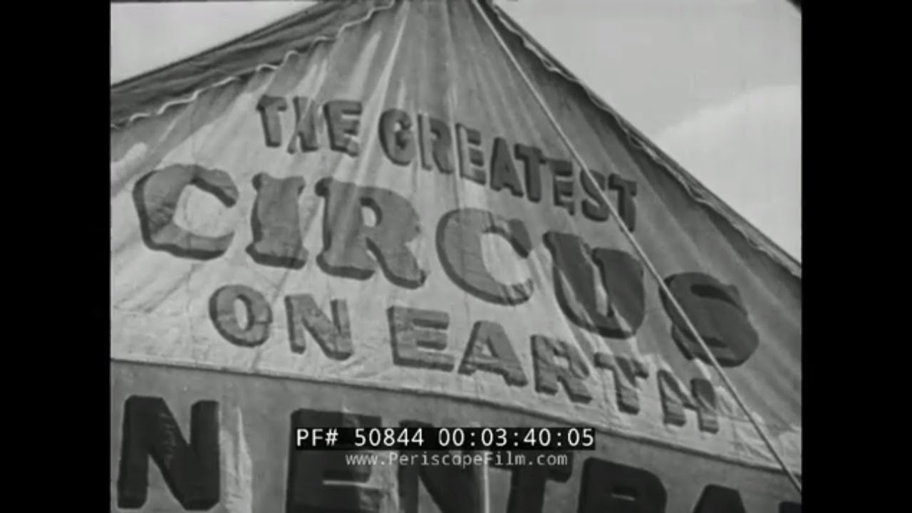 1949 COLE BROTHERS CIRCUS FILM    