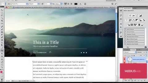 Convert a Layered Photoshop Image/Mock into HTML and CSS