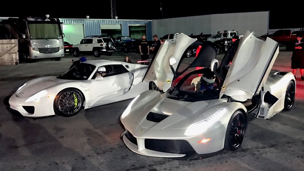 3 000 Drag Race Laferrari Vs Porsche 918 You 3 000 Drag Race Laferrari Vs Porsche 918
