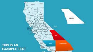 California united states powerpoint maps - map