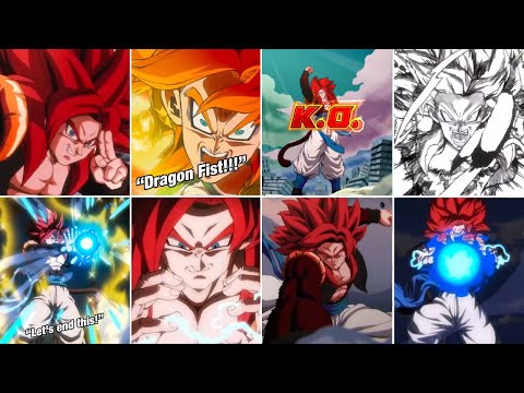 CARNIVAL LR AGL SSJ4 GOGETA ALL SUPER ATTACK ANIMATIONS DRAGON FIST ACTIVE SKILL Dokkan Battle