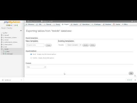 9  Export database from local server (phpmyadmin)