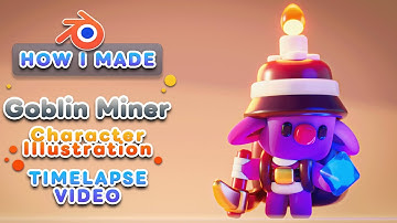 Blender Tutorial  - Goblin Miner - 3D Character Illustration