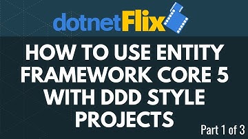 How to use EF Core 5 with DDD style projects - part 1