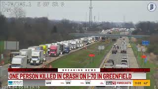 One person killed in crash on I-70