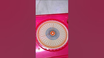 Spirograph drawing || Satisfying video #asmr #satisfying #shorts
