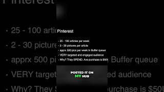 Pinterest Traffic Strategy: 33 Daily Pins for More Views #shorts