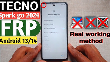 TECNO SPARK GO 2024 Frp bypass android 13/14 without PC #new #easy #trick #2025
